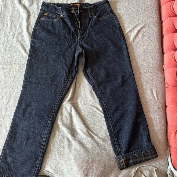 Realtree Blue Relaxed Fit Flannel Lined Jeans - Picture 2 of 4